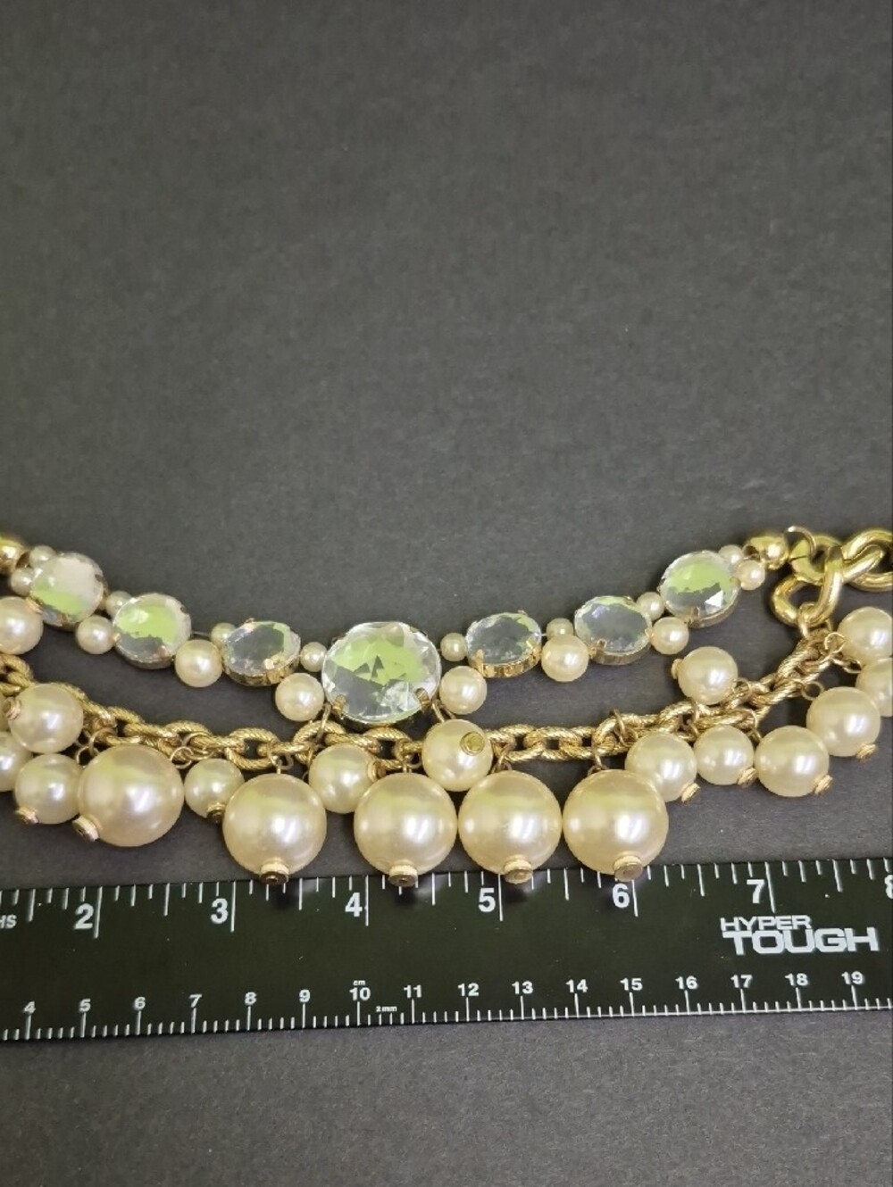 Lilly Pulitzer Chunky Gold-Tone Faux Pearl & Crystal Statement 19" In. Necklace - Picture 8 of 8